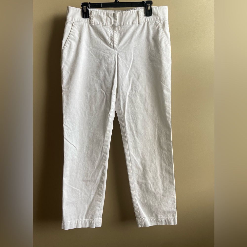 Talbots The Daily Ankle White Pants